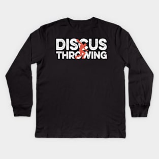 Discus Athlete Kids Long Sleeve T-Shirt